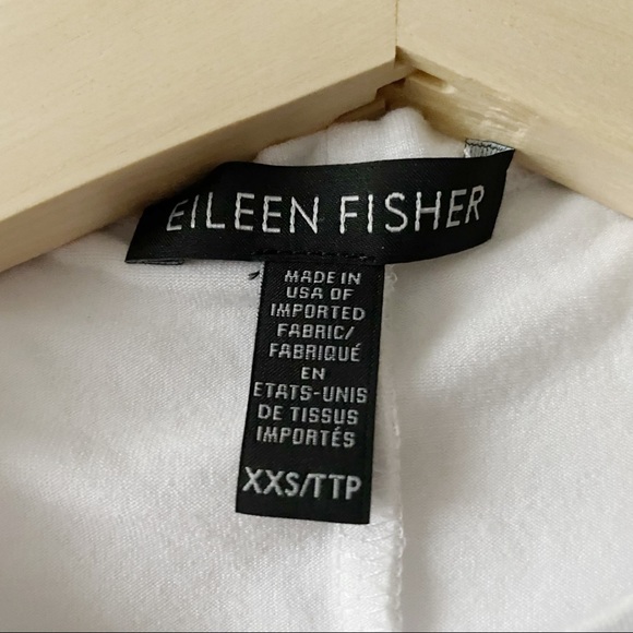Eileen Fisher White Mock Neck Sleeveless Top - Picture 6 of 10